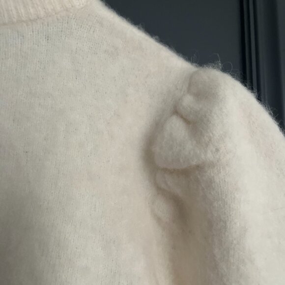 Derek Lam 10 Crosby Cream Puff sleeve knit sweater, M - Picture 3 of 7